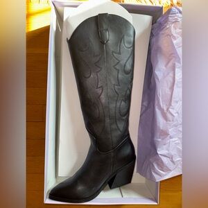 Madden Girl Black Western Boots